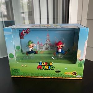 Jakks Pacific Super Mario: Mario and Luigi with interactive background